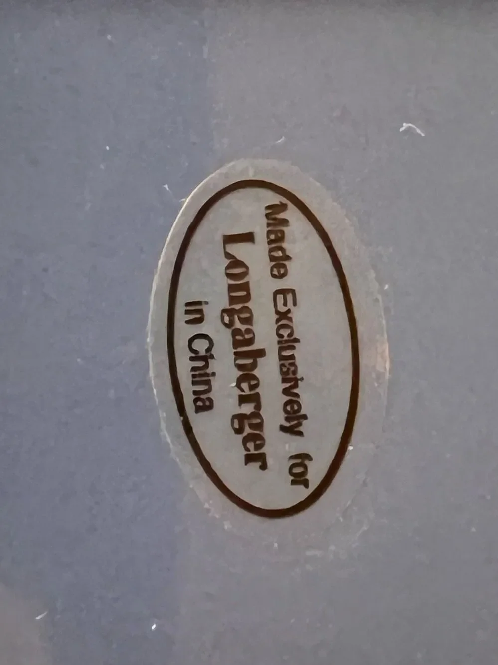 Longaberger pottery cobalt